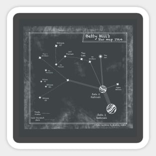 Betty hill star map Sticker